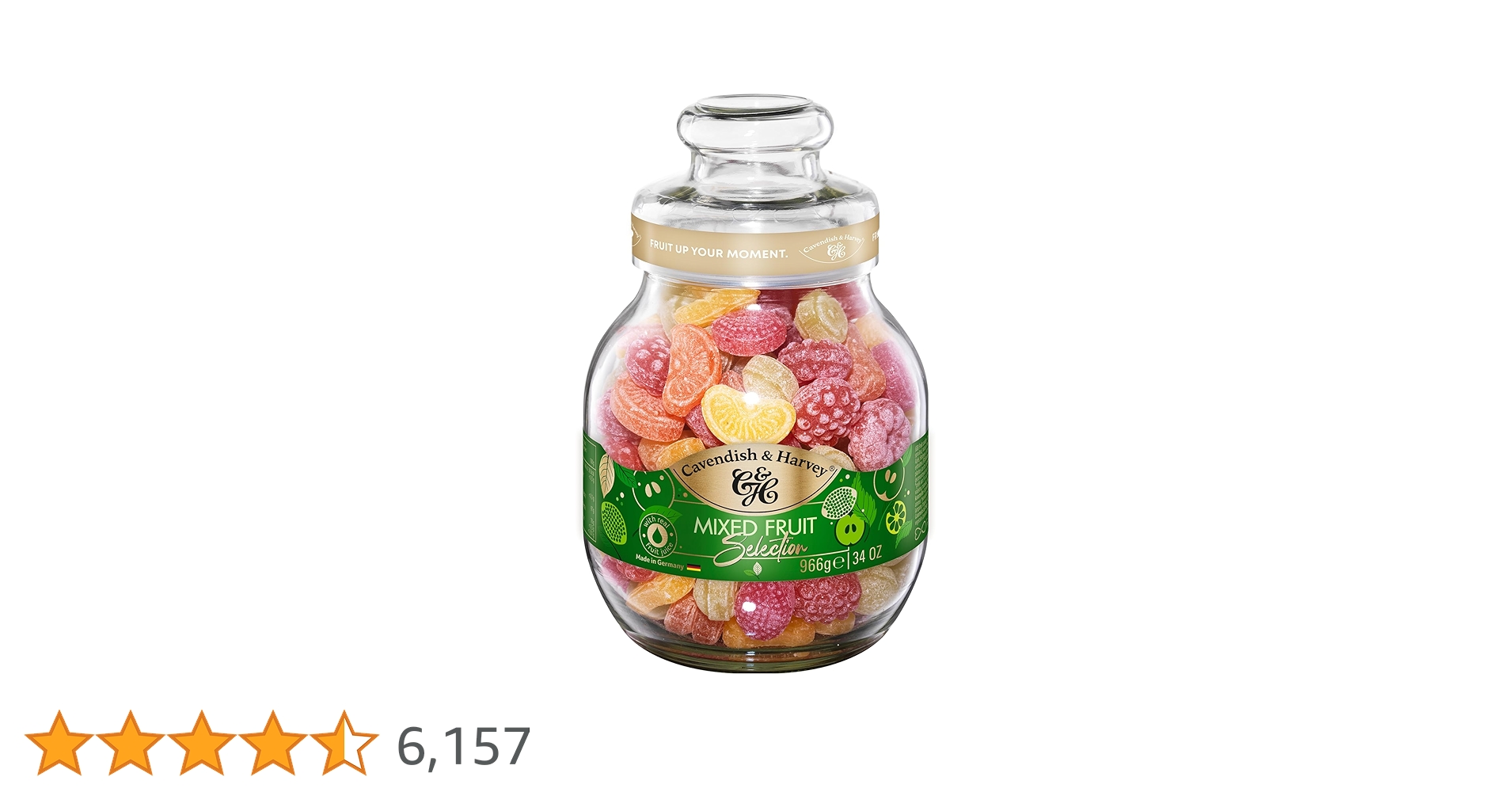 【きゃろっと　BGS10】キャンベンディッシュ　英語版　トレジャーカップ Amazon.co.jp: カベンディッシュ ミックスグラスジャー 966g